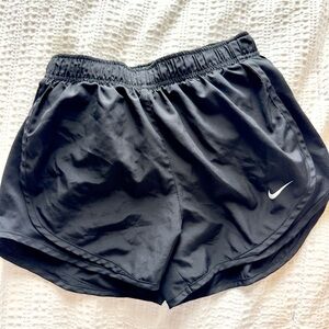 NIKE black womens Athletic Shorts
